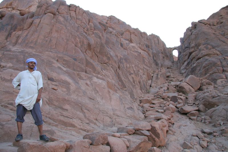 Guide on Mt. Sinai trail...not an easy hike!