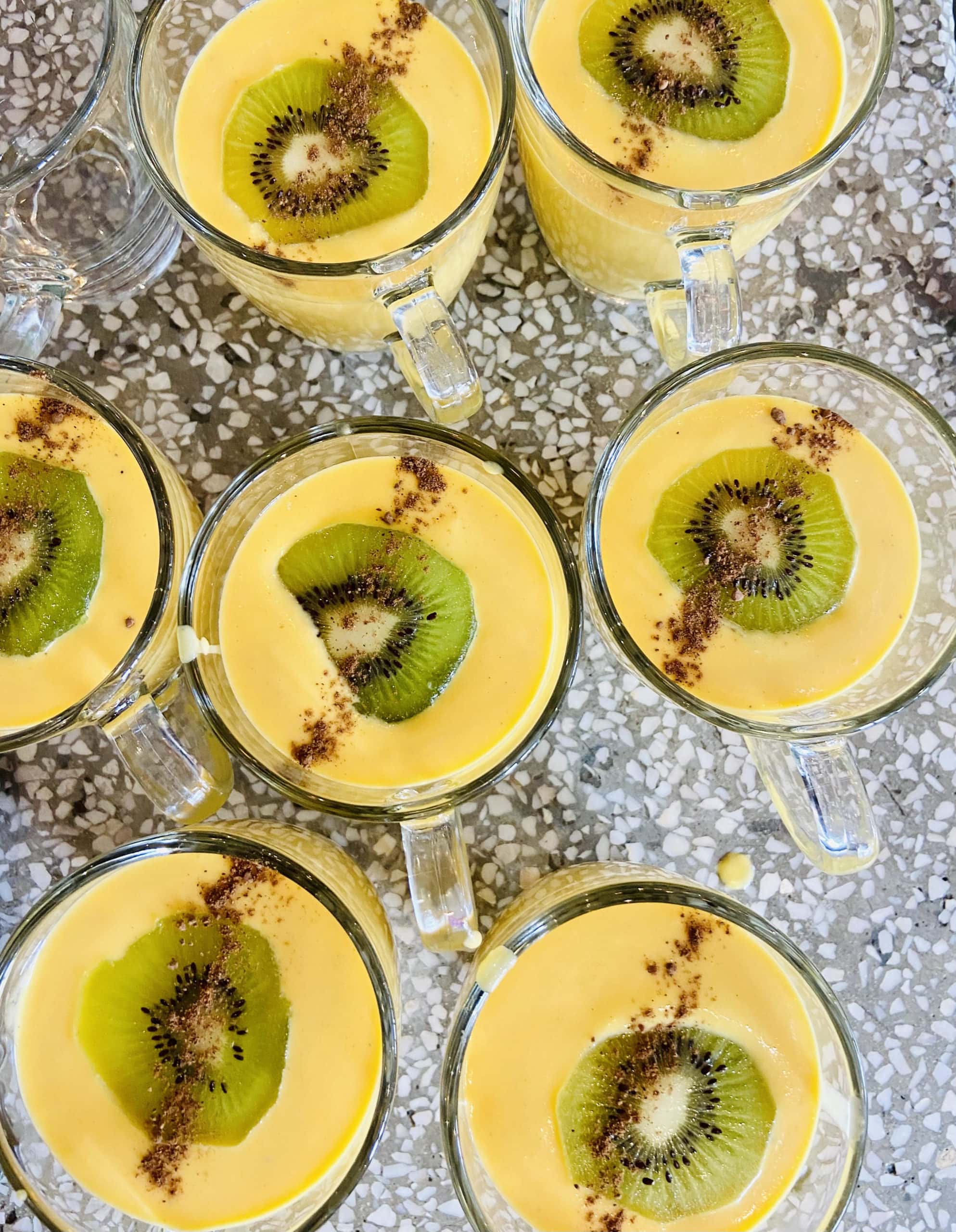 Cantaloupe and rum soup