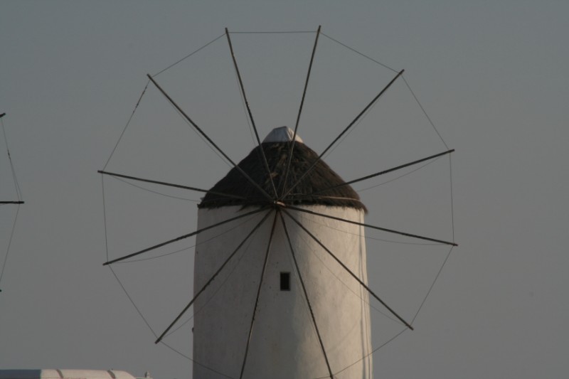 Windmill on Mykonos Island