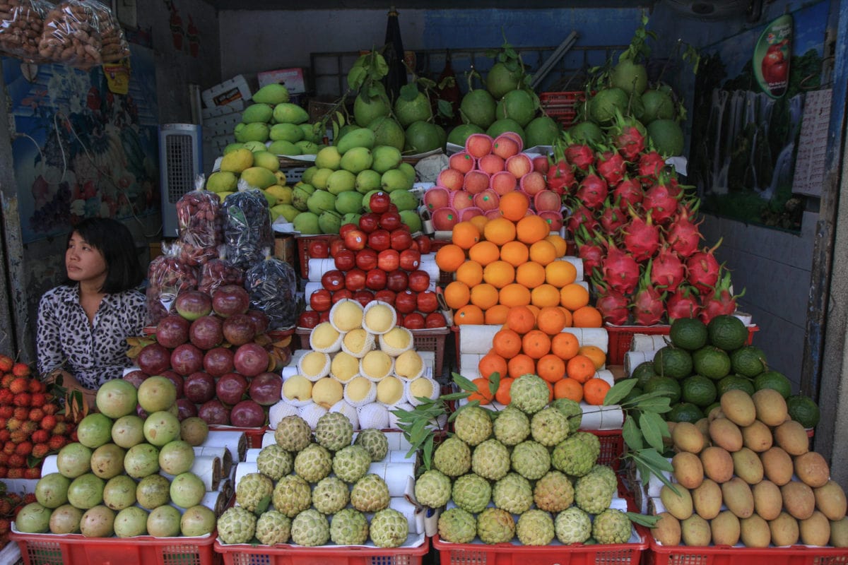 HItting the fruit jackpot! mung cau