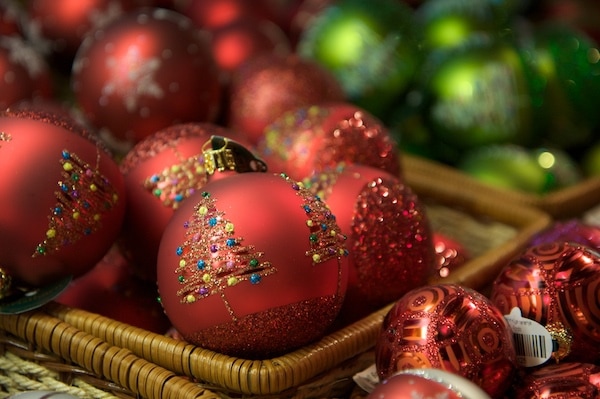 Christmas ornaments tree