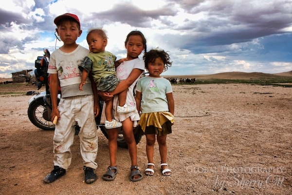 Mongolia nomad Children