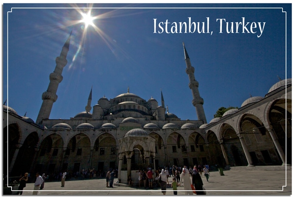 Postcard Blue Mosque Istanbul