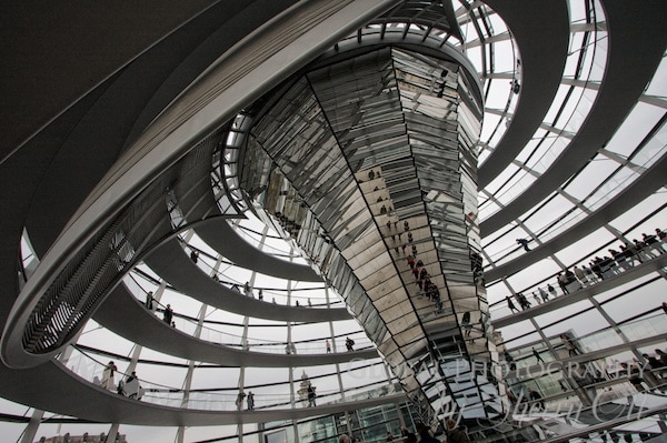 The swirling architecture of the Reichstag