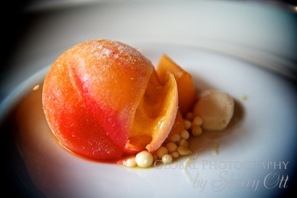 The delicate caramelized apricot dessert