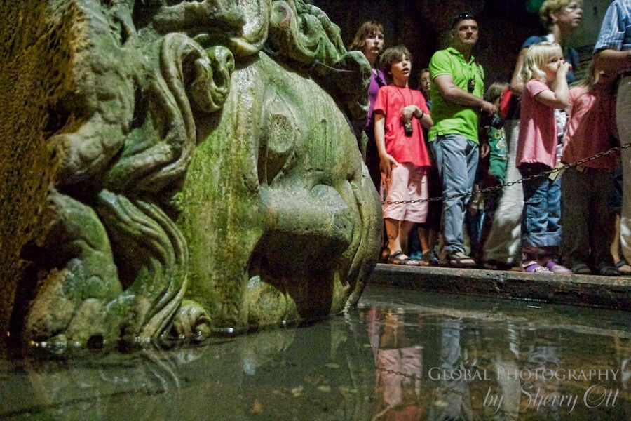 tourists line up to see the mysterious Medusa