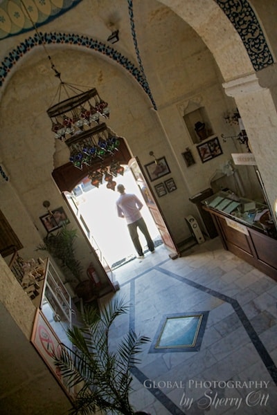 The reception area to the Turkish bath I visited in Goreme