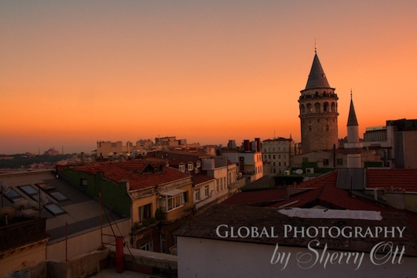 Galata Tower Istanbul Sunset