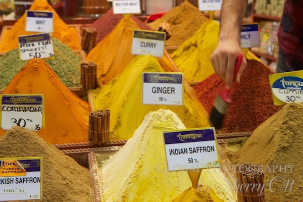 hills of spices in the spice market