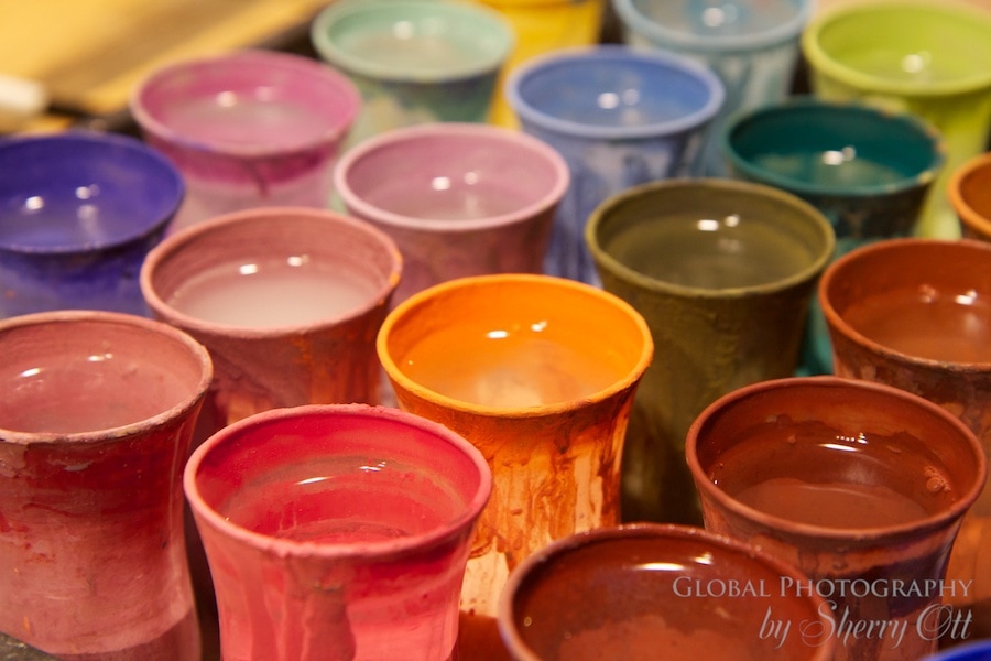 colorful photography painting pottery
