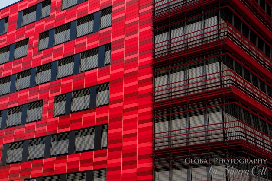 Red building friedrichshain berlin