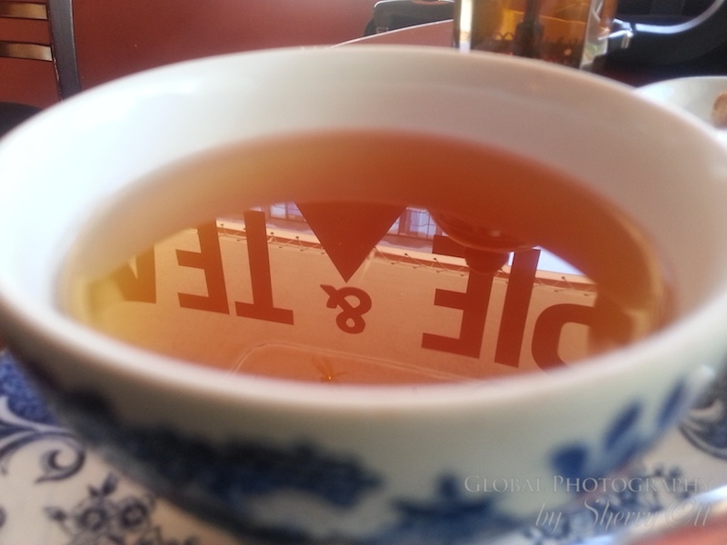 tea cup reflection