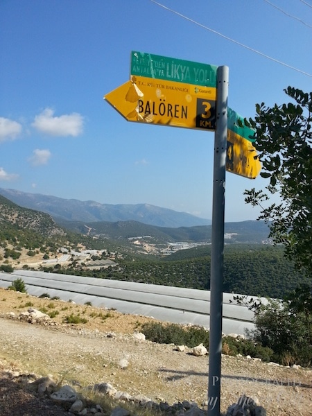 Lycian Way signs