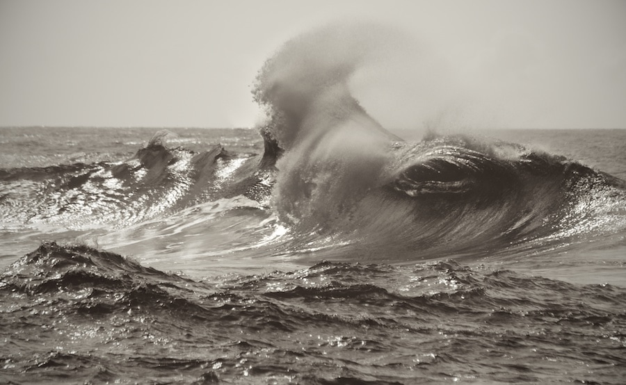 photographing waves