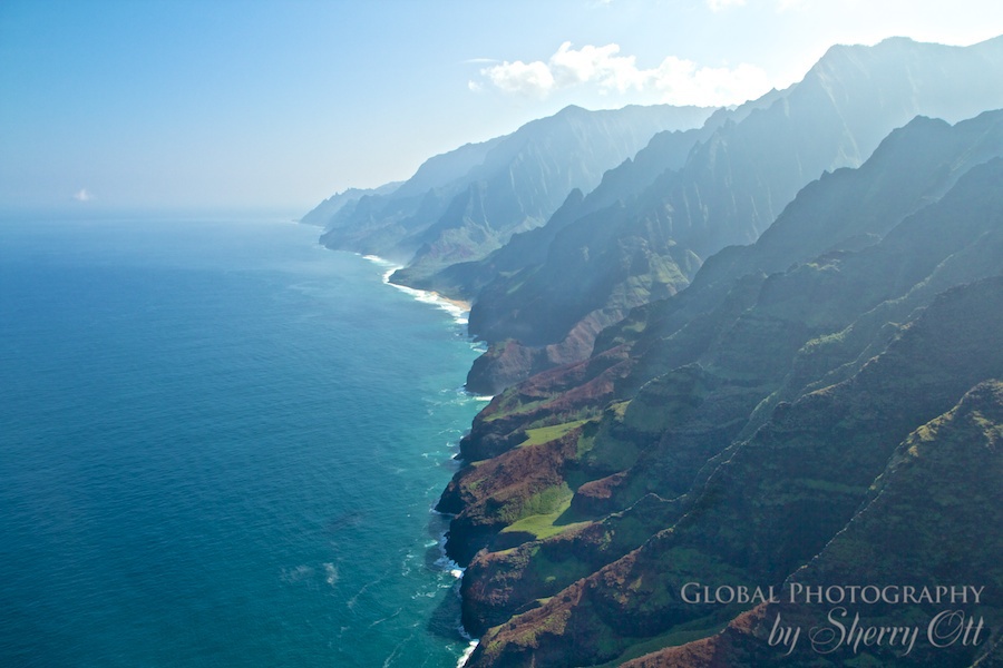 Napali Coast by helicopter