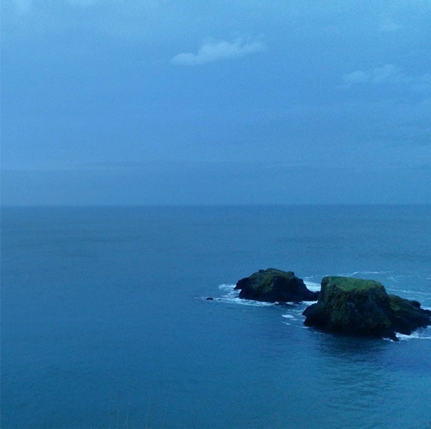 Northern Ireland coast dusk