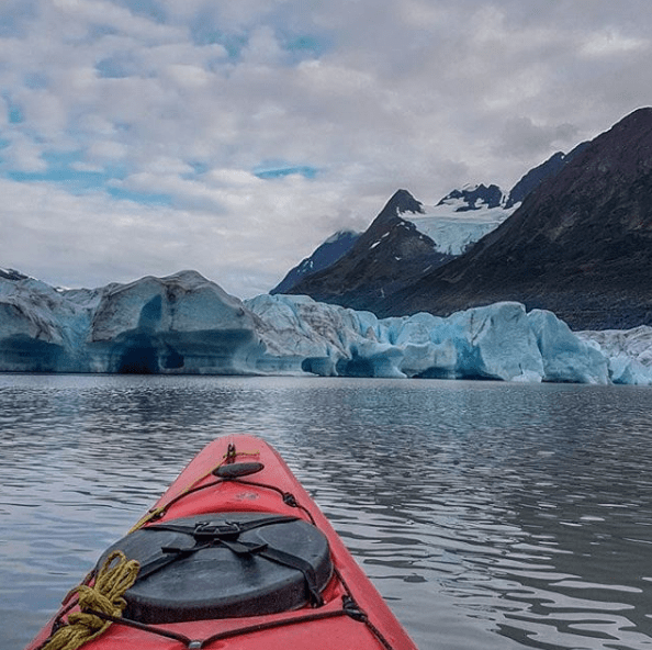 Alaska Wilderness kayaking spencer glacier