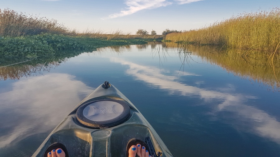 Kayak California delta