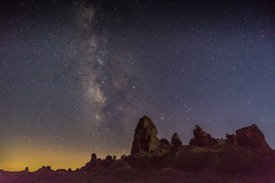 California Trona pinnacles stargazing