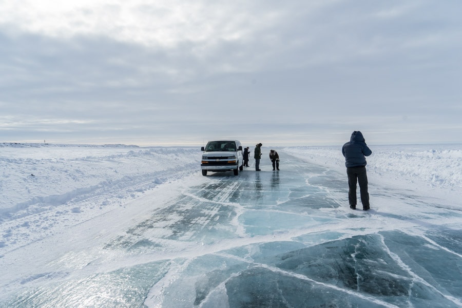 Travel Inuvik Northwest Territories ice roads Canada