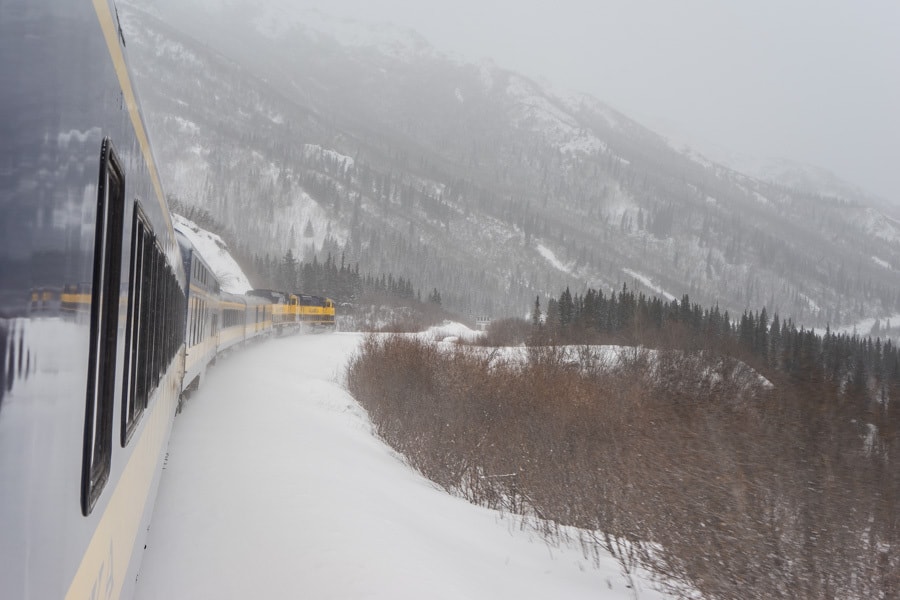 Alaska Train trips winter