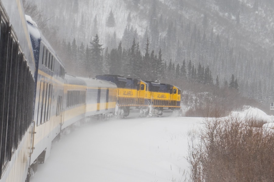 Alaska Train trips winter