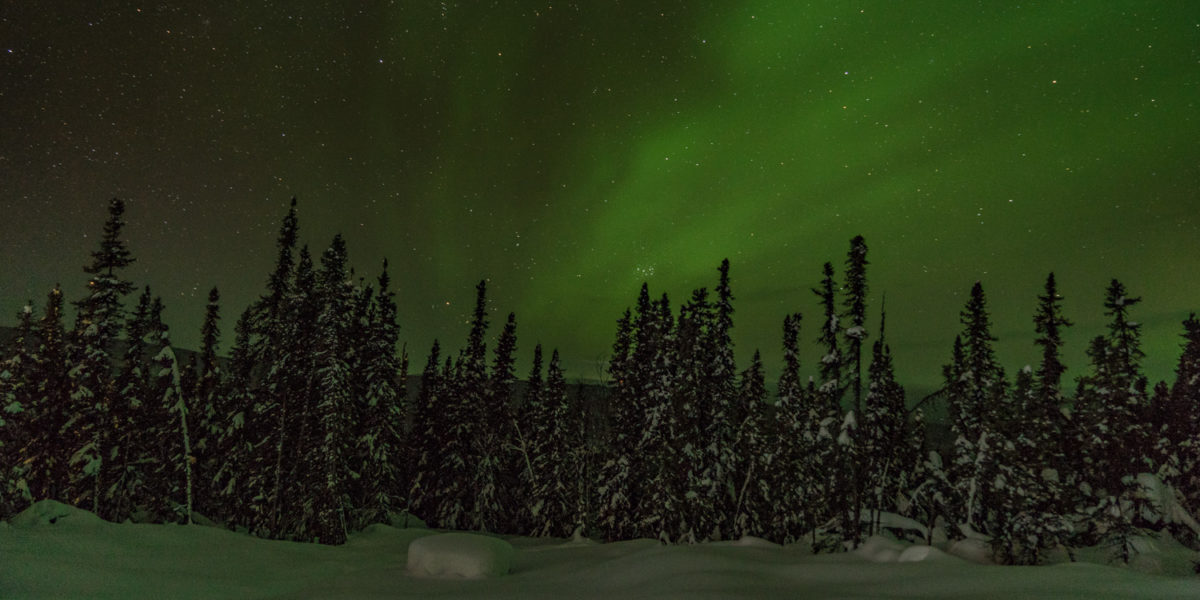 Fairbanks Alaska winter aurora