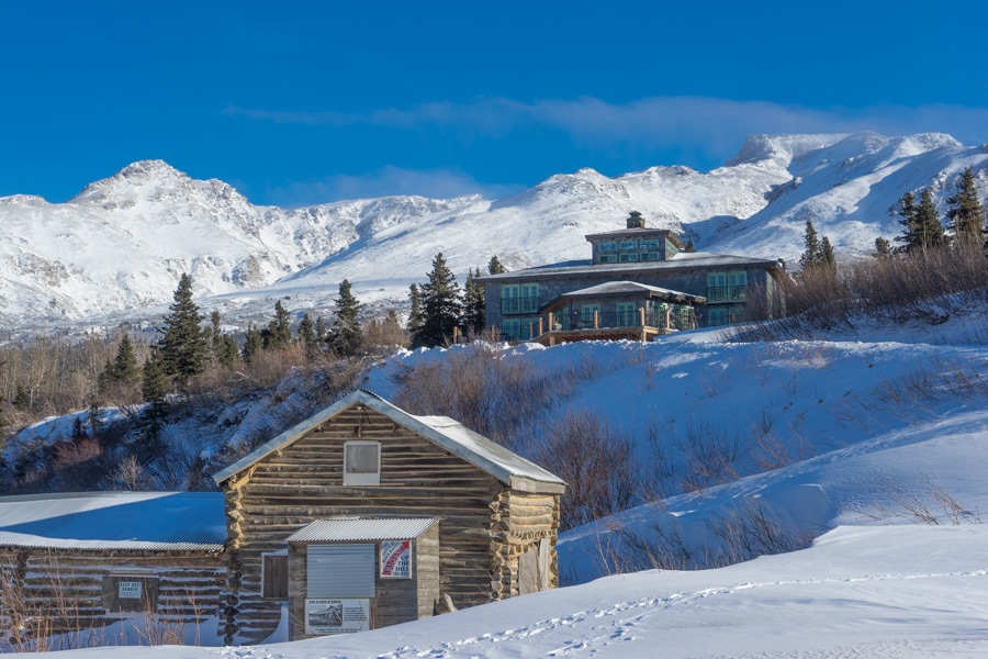 Fairbanks Alaska winter Black Rapids lodge