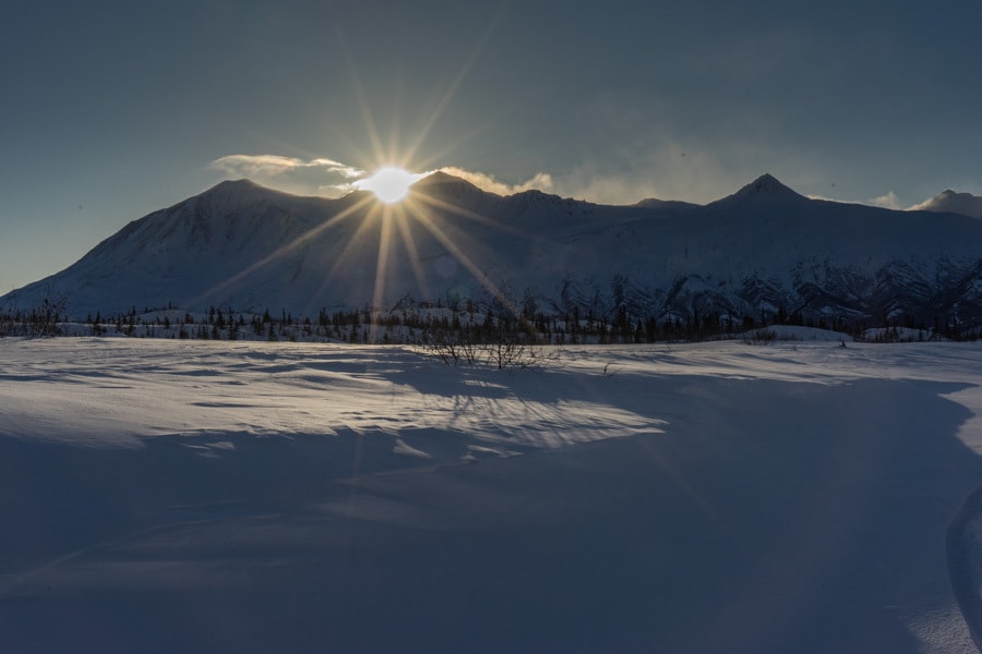 Fairbanks Alaska winter Black Rapids