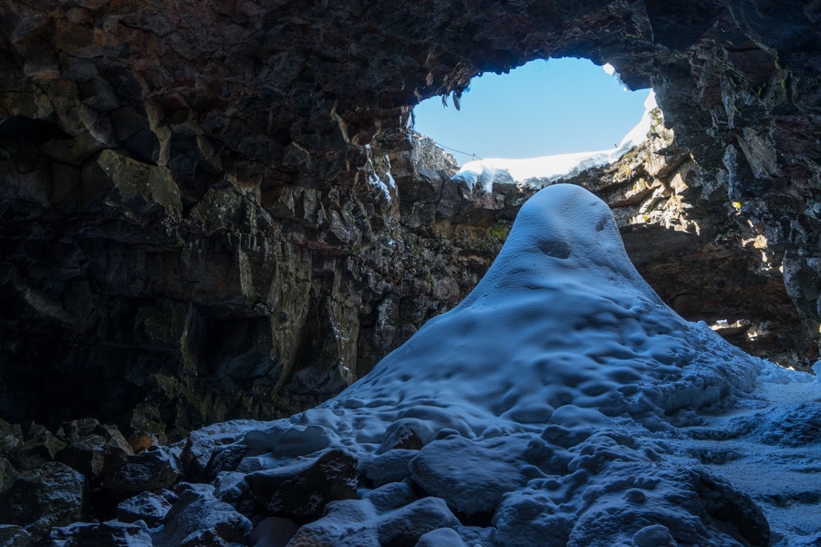 lava tunnel iceland stopover