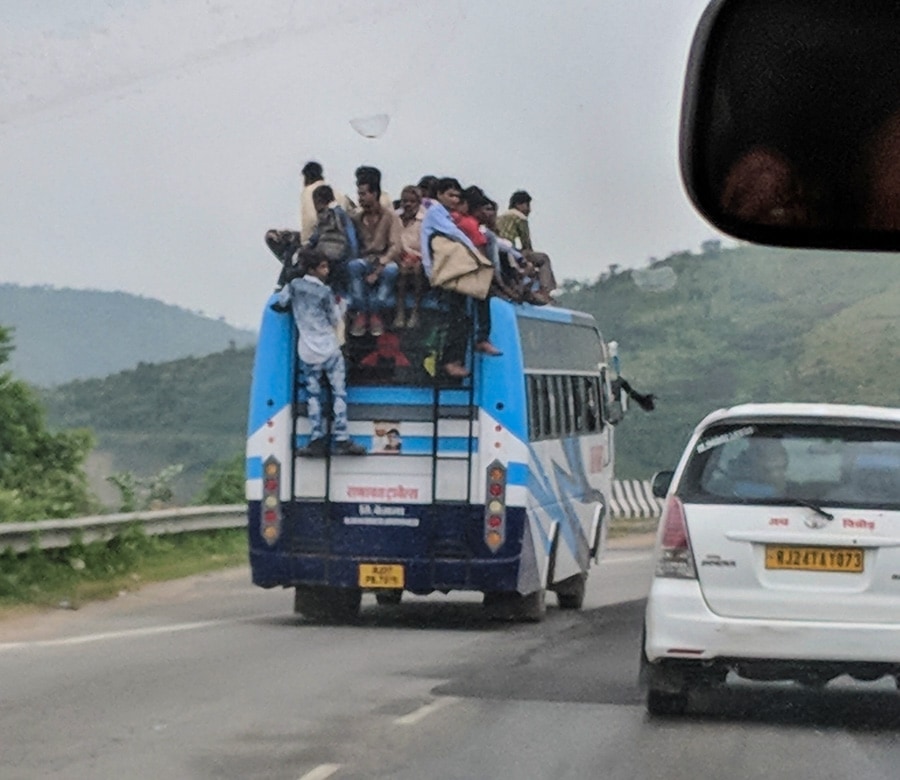 india traffic