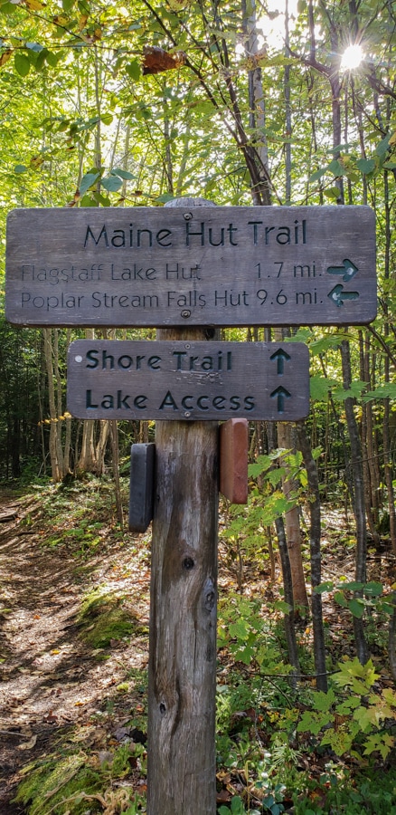 Trail markers maine huts and trails