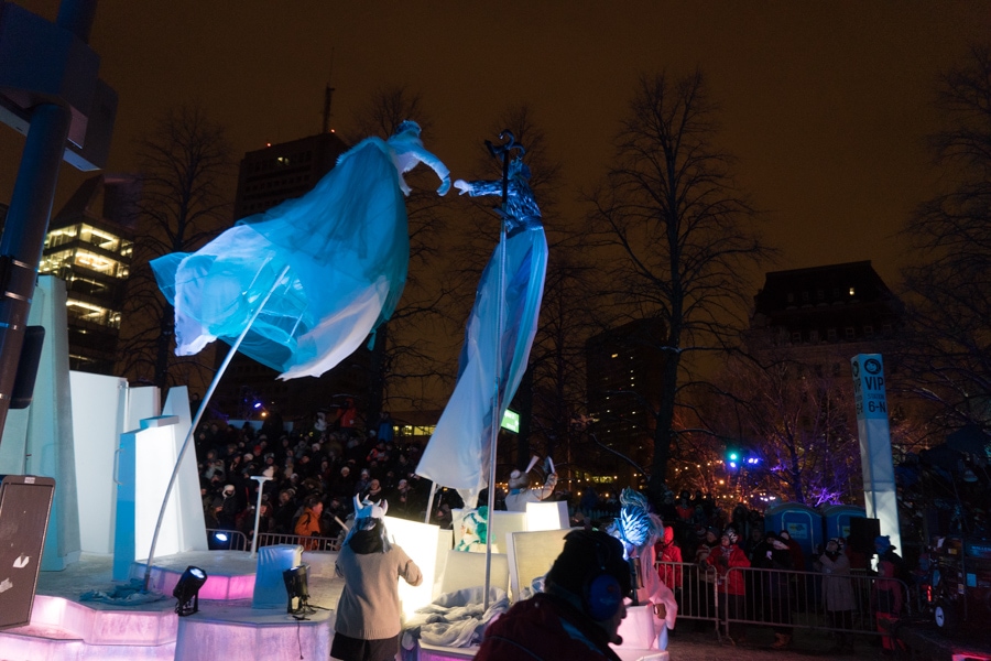 Quebec winter carnival parade