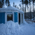 yurt glamping quebec winter