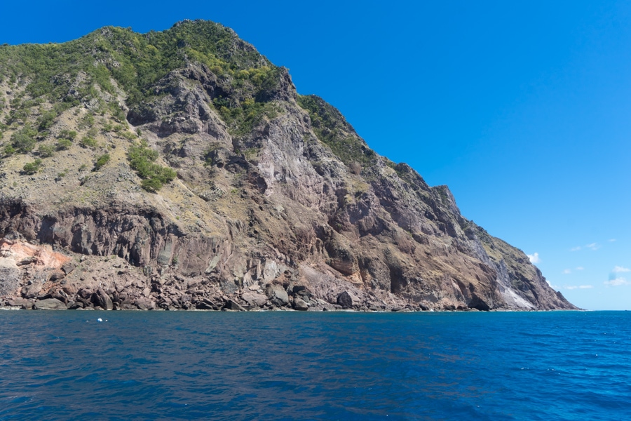 saba island view from the water