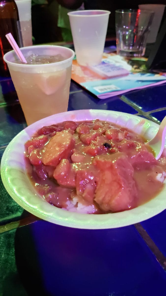 vaughans Lounge NOLA beans and rice