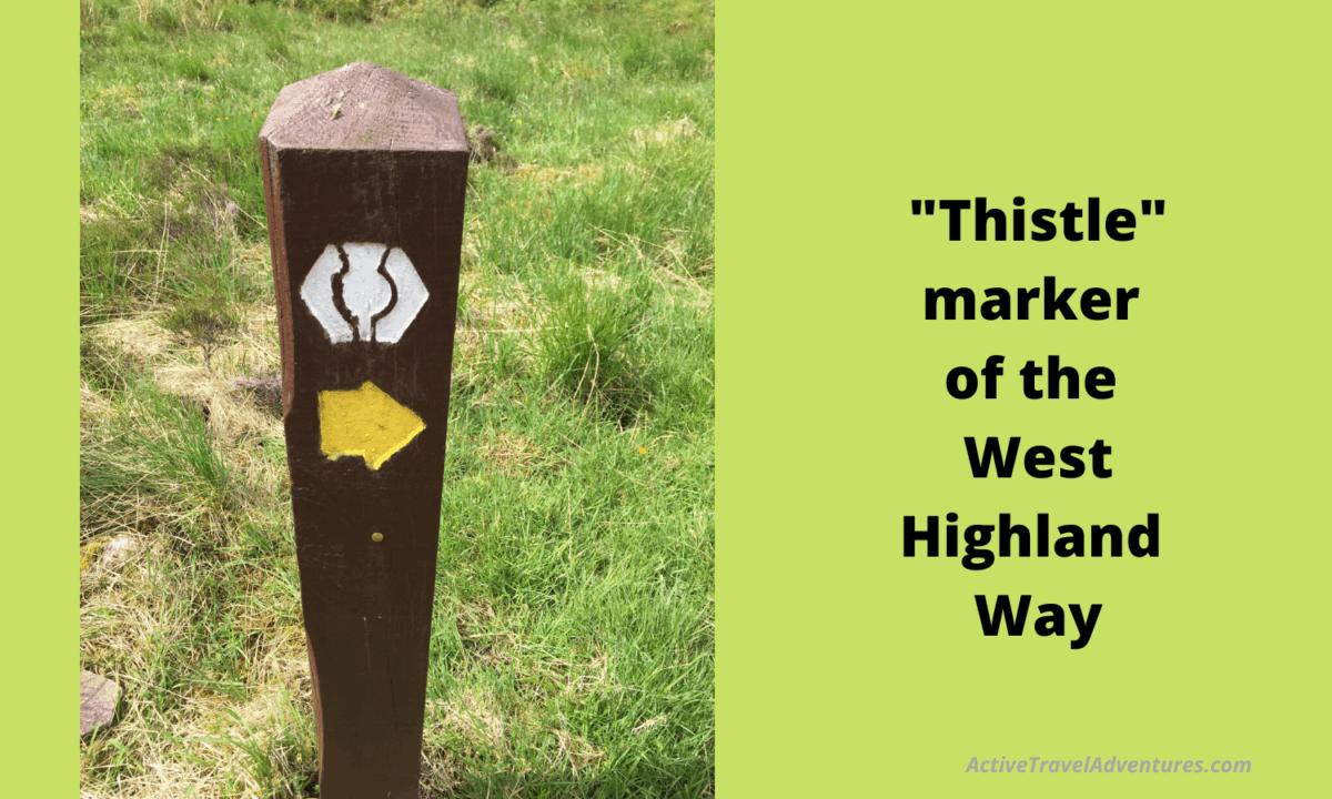 west highland way trail marker