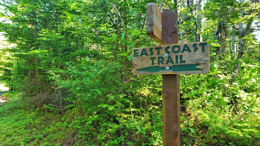 east coast trail sign