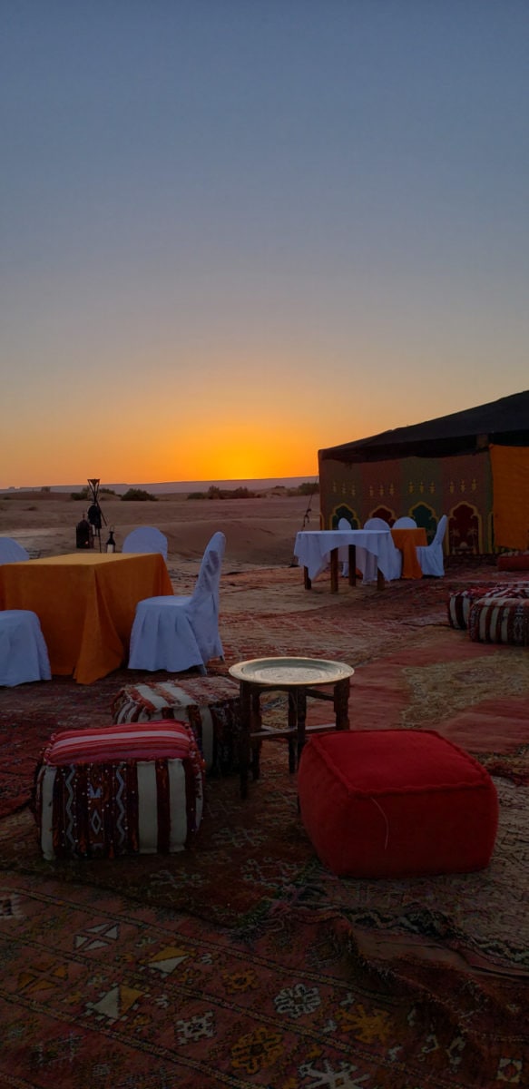 desert camp sahara