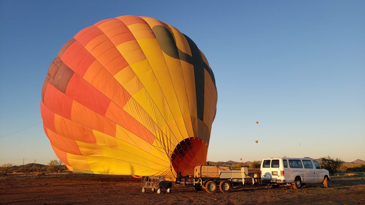 hot air baloon sonoran desert
