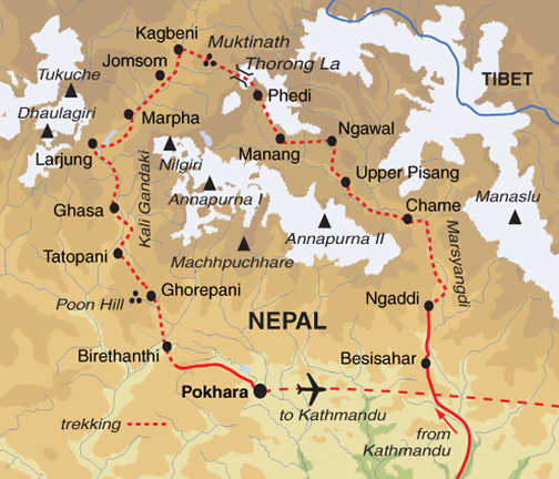 annapurna circuit thru hike in nepal