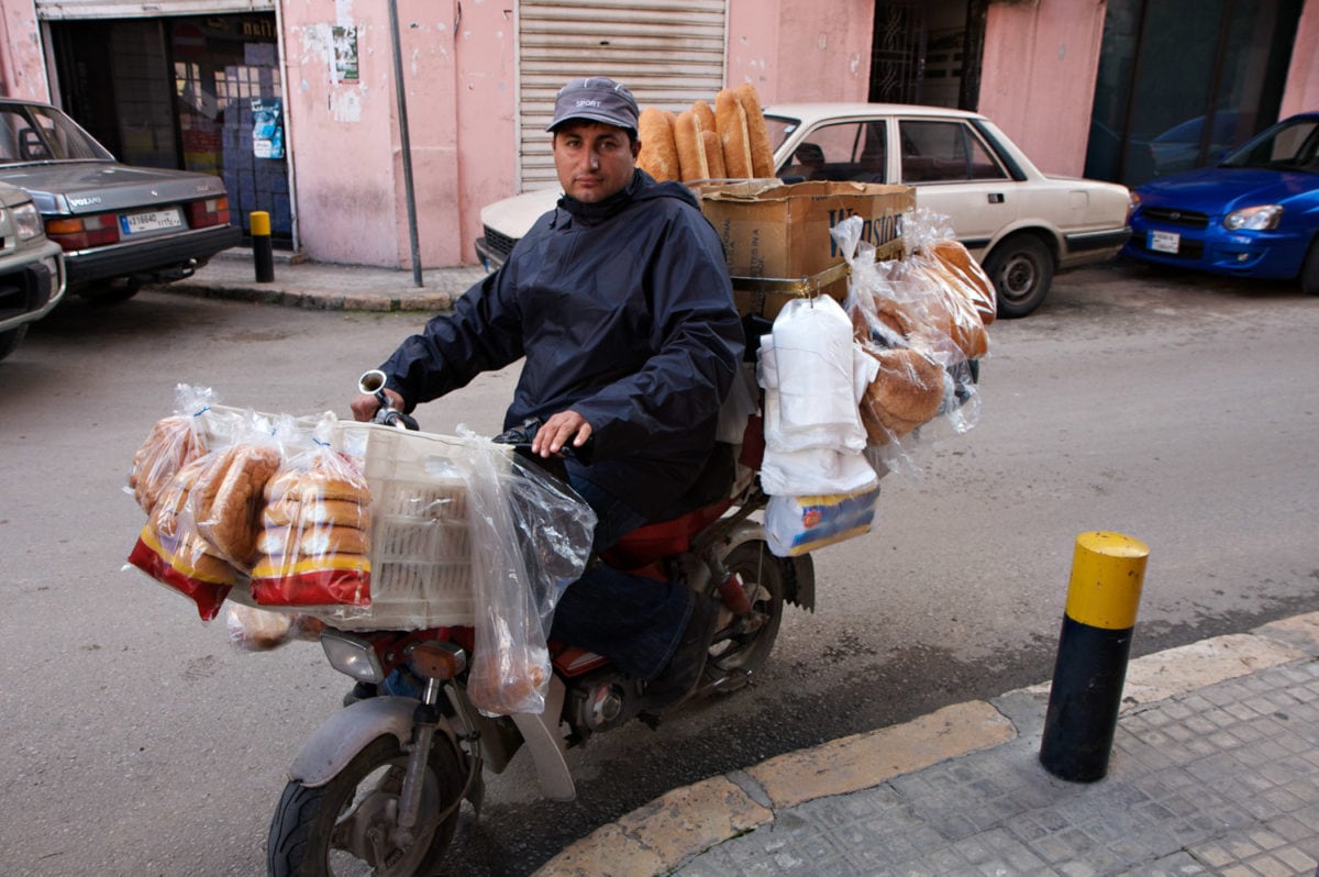 Lebanon bread vendor