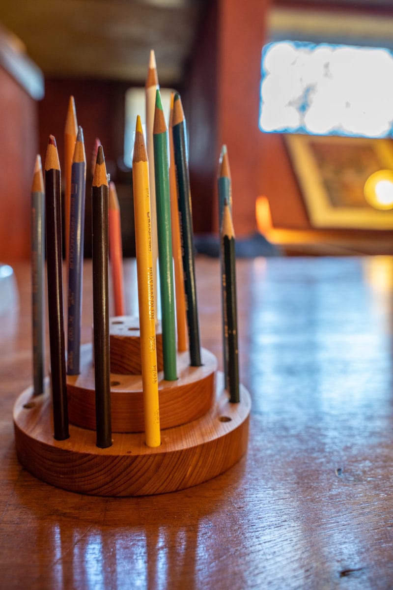 Frank Lloyd Wright drafting pencils