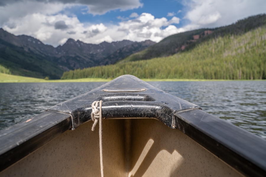 canoe views gore range vail