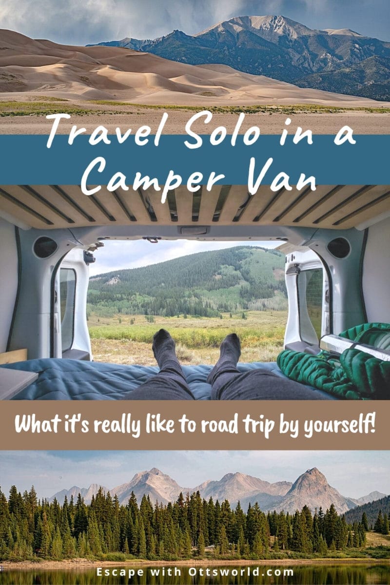 camper van and mountain views