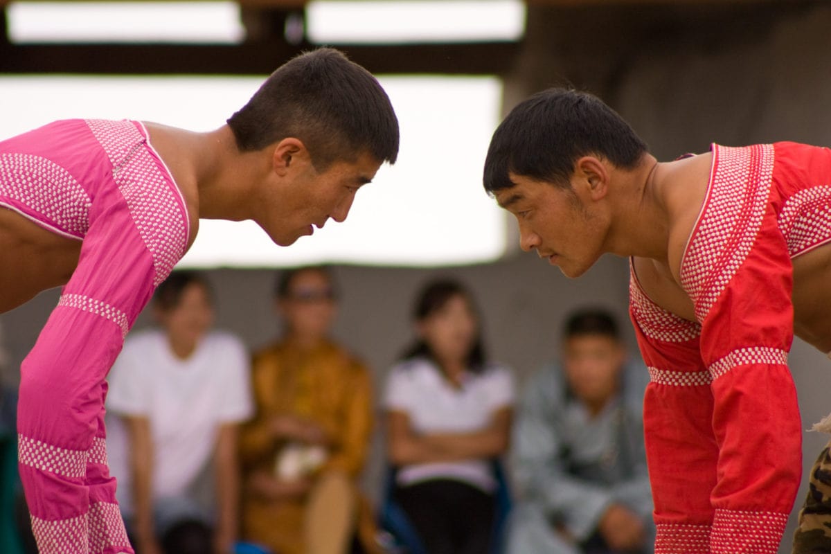 mongolian wrestling stare