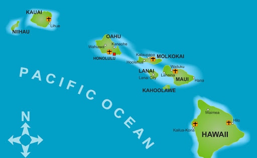Where is Lanai Hawaii - map of hawaii 