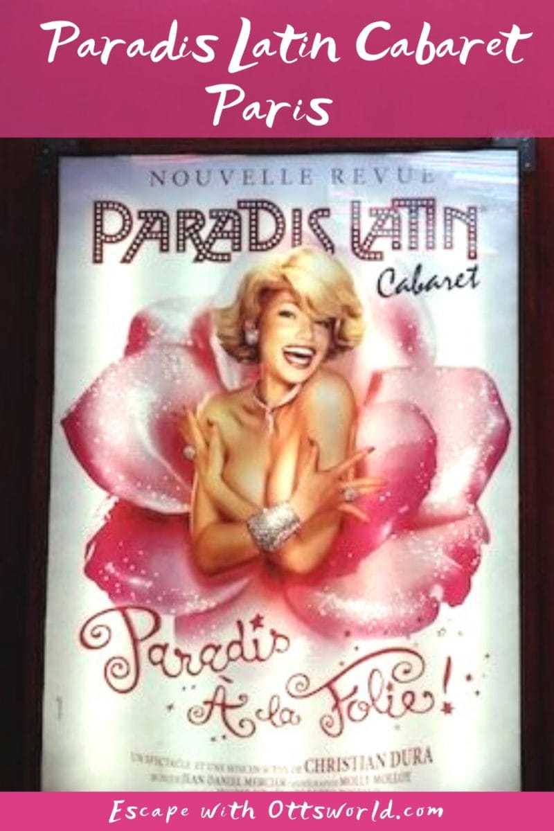 Paris Cabaret Paradis Latin poster