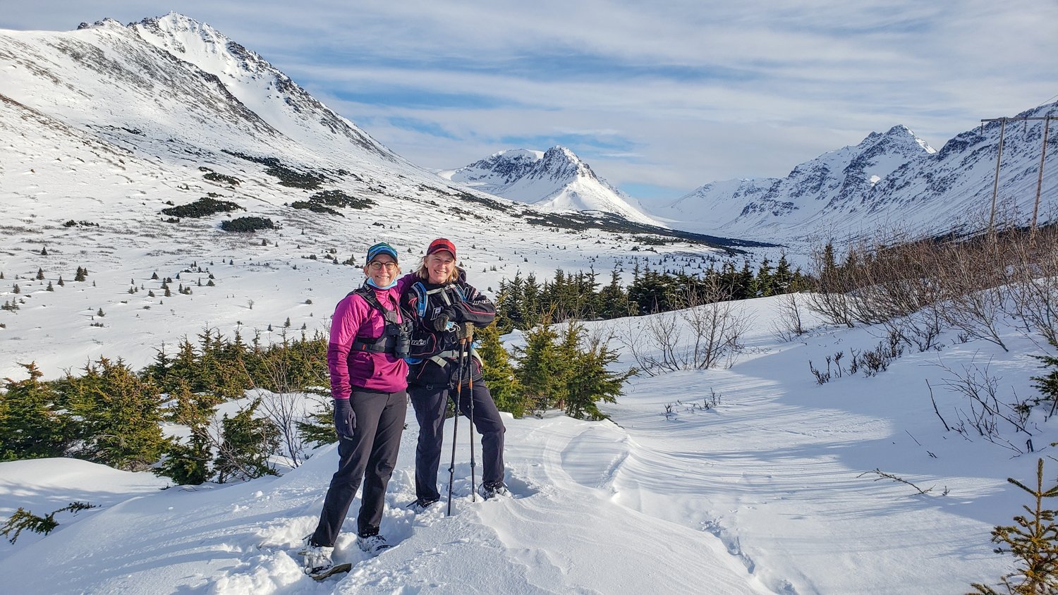 anchorage snowshoeing