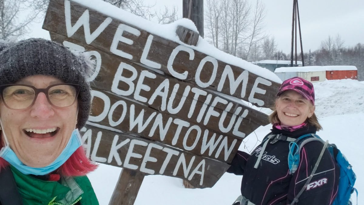 Talkeetna Alaska welcome sign
